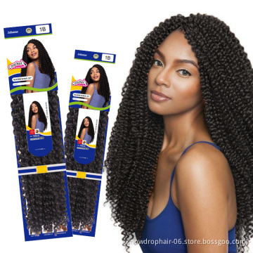 Wholesale Pre Loop 22 3 Color Water Wave Long Extensions Bohemian Waterwave 18 Inch Crochet Braid Hair Passion Twist